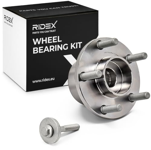 RIDEX 654W0121 Kit cuscinetto ruota Anteriore Sinistra Destra con sensore ABS integrato con bullone/vite Compatibilità con FORD Focus II Hatchback DA, HCP, DP