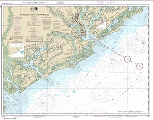 NOAA Chart 11521-Charleston Harbor and Approaches - Water-Resistant - by East View Geospatial