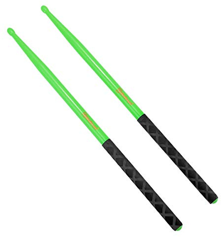 Musfunny Nylon Drum Sticks 5a: Plastic Drumsticks Light Durable - Antislip Drum Sticks for Kids Adults Rock Band Beginner Musical Instrument Percussion Accessories
