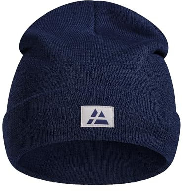DANISH ENDURANCE Mütze aus recyceltem Material, Weiche Beanie Wintermütze, Warme Fischermütze, Hüte, Mützen & Caps, Unisex, für Herren & Damen, Blau, One Size