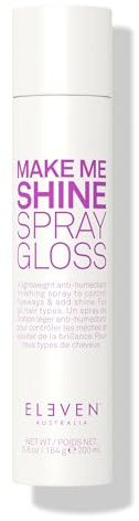 ELEVEN Australia Make Me Shine Spray Gloss – Spray de Finition Brillance Miroir – Spray Capillaire Lissant Anti-Frizz & Anti-Humidité – Vegan & Non Testé sur les Animaux – 200ml