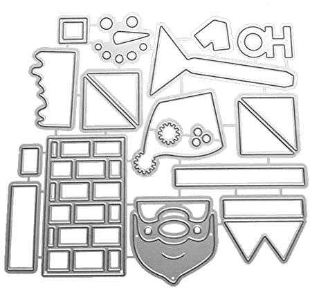 Metall Weihnachts Box Form Stanzschablonen Weihnachten Stanzformen DIY Stanzschablone Faltbox Geschenkbox Stanzschablone Karbonstahl Stanzformen für Kartenherstellung Scrapbook Papierkarten