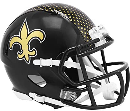 Riddell Speed Mini Football Helm ON-Field New Orleans Saints