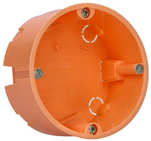 Voxura Hohlwanddose Gerätedose Schalterdose Abzweigdose Orange Unterputz UP HW Ø 68mm 35mm Tiefe flach 25 Stück
