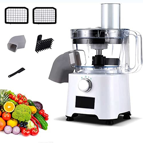 Electric Vegetable Dicer with 6/8mm Dicing Molds Electric Onion Dicer, Electric Food Dicer 2000ml Capacity Fruit and Vegetable Dicer Chopper Carrots/Potatoes/Onions for Home/Commercial 220V