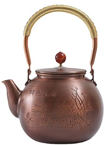 Electric Kettle New Chinese Tea Set Retro Handmade Copper Pot Health teapot Gift Tea Kettle Tea Kettle