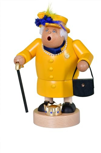 Rudolphs Schatzkiste Räuchermann Queen mit Tasche bunt BxHxT 14x20x10cm NEU Rauchen Rauchfigur Rauchmann Räucherfigur Räucherkerze Smoker Kerze Figur Mann Holz Seiffen Erzgebirge Holz Schnee