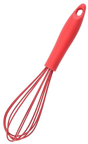 Kleiner Schneebesen – Silikon-Schneebesen, Schneebesen, Schneebesen für einfaches Schlagen von Eiern, verhindert Verrutschen, Silikon-Schneebesen zum Kochen, hohe Hitzebeständigkeit gegen