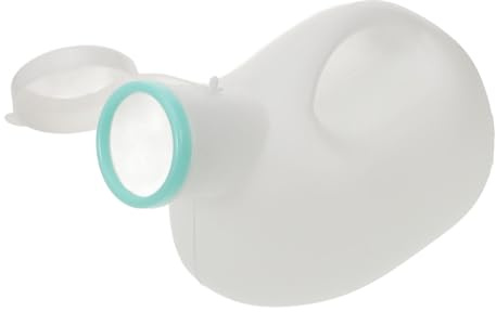 FRCOLOR Orinatoio Maschile in Plastica 2000ml Capacità Coperchio per Uso a Casa e Campeggio, Contenitore per Urine per Persone Disabili e Pazienti Allettati