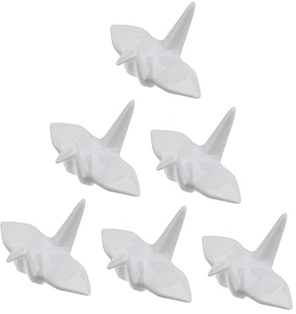 Alipis 6pcs Japanese Ceramics Chopsticks Rests Handmade Paper Crane Cutlery Holder Fork Rest Utensil Rack for Dining Table Decor