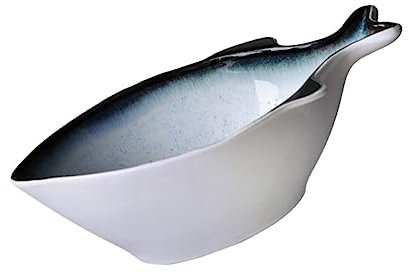 ABOOFAN 1 Pc Scodella Domestica Piatti Da Portata in Porcellana Preparare Le Ciotole Ciotola Per Insalata Ciotole Cinesi Ciotola Semplice Zuppiera in Porcellana Piatto Da Portata Di Pesce