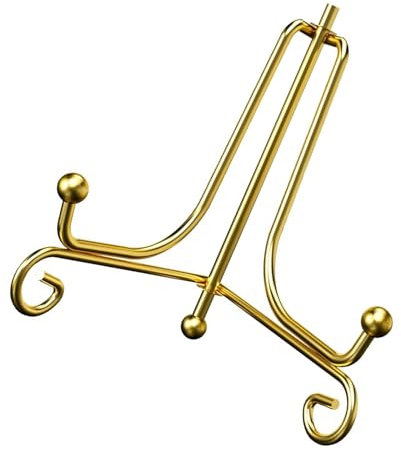 MYSUNBAR Tellerständer, Runder Porzellan-Tellerhalter, 8 Zoll Zertifikat-Fotorahmen-Halterung, Präsentationsständer, Uhr-Wanduhr-Halterung, Metall-Display-Rack
