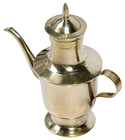 IMIKEYA Copper Pot and Buddhist Utensils for Home Decoration for Buddhist Offering and Water Jug Pitcher Made of Material