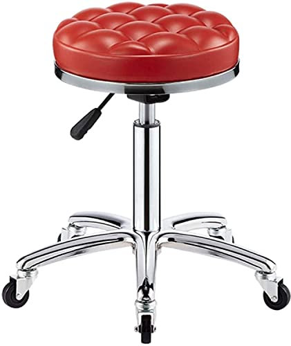 Drehhocker mit Rollen für Salon Styling und Beauty Barbershop