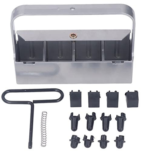 Bloqueador de Micro Suelo Zaweliyo, Juego de Plántulas Manuales de Bloques de Suelo, Bloqueador de Tierra de Acero Inoxidable con para Invernadero, Jardín, Granja