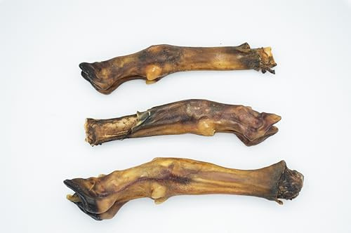 SAM SNACK - Zampe di Agnello Essiccate per Cani – 3 Pezzi | Snack Naturale a Lunga Masticazione | Monoproteico, Ricco di Collagene