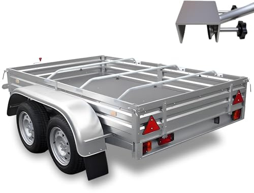 MRWiZMS Staffa per teloni per rimorchi – Staffa piatta telescopica precisa (140 – 210 cm) – teloni per rimorchi si adattano perfettamente a molti comuni rimorchi