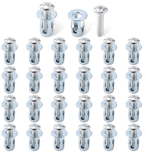 HonQiShiMY 25 Pcs Hohlraum Metallanker,M8x30 Hohlraumdübel Set, Jack Nuts Petal Nuts Hohlwanddübel, Spreizdübel Metall Hohlwandanker Schwerlast für Dünne Wände Hohltüren Hohlraumbefestigung