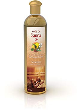 Camylle - Voile de Sauna Cajeput/citron - Fragrances à base d’Huiles Essentielles 100% Pures et Naturelles pour Sauna - Stimulant aux arômes frais et fruités - 250ml