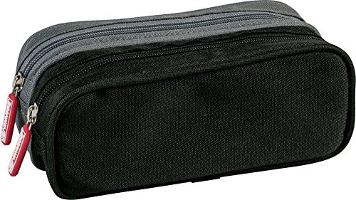 Brunnen 104901380 Schlamper-Etui Duo, Schreibtischzubehör und Ablage, grau/schwarz