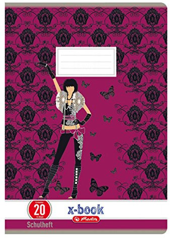 Herlitz 3323706 LANDR Oktavheft DIN A6, liniert, 70 g/qm, 32 Blatt