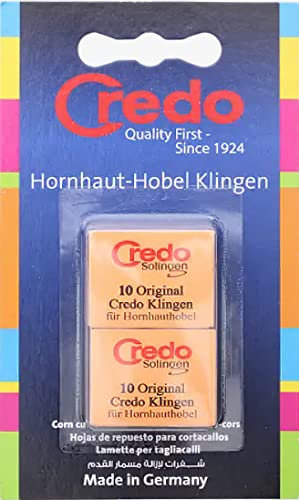 Paquete de 2 paquetes de 10 cuchillas de callos.