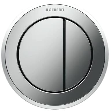 Geberit 116.055. KK. 1 – Pneumatischer Druckschalter Fernbedienung 10, Unterputz, für zwei Download, Weiß/Gold/Weiß