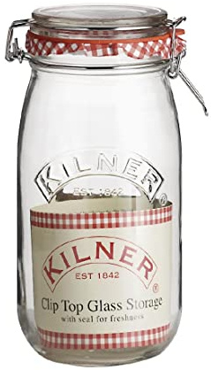 Kilner Glass Round Clip Top Jar 2L