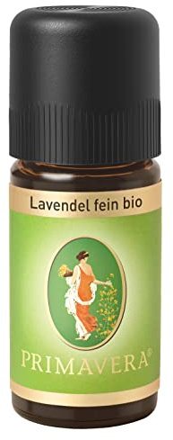 PRIMAVERA Ätherisches Öl Lavendel fein bio 10 ml - Aromaöl, Duftöl, Aromatherapie - ausgleichend, beruhigend, entspannend - vegan