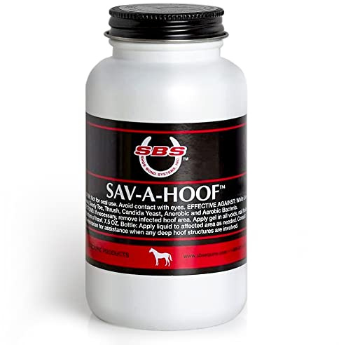 SBS Equine Treatment Against Hoof Illness in Horses | Built-in Dauber Applicator | Treat Entire Hoof (7.5 Fluid Oz)