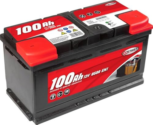 Start Batteria Auto 100AH 12V 770A polo positivo destro cassetta L5