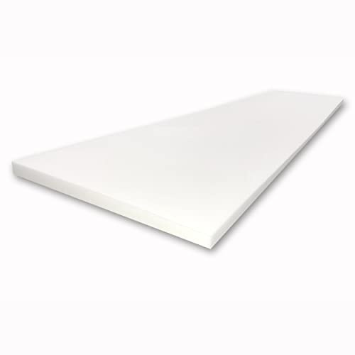 FoamTouch Upholstery Foam Cushion, 2'' L x 30'' W x 72'' H, Medium Density