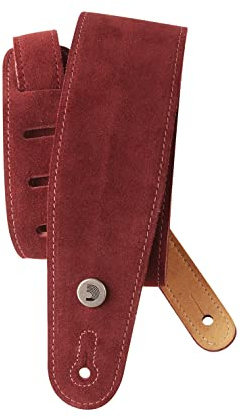 D'Addario Planet Waves 25SS03-DX Wildledergurt Suede Straps Collection Burgundy Länge: 1300mm Breite: 64mm