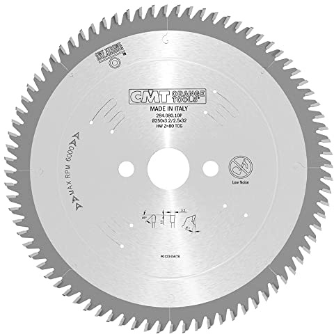 CMT 284.080.10P - Sierra circular para aluminio 250x32x3.2 z=80 tcg 5 grados pos.