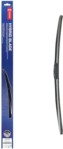 DENSO Hybrid Front Window Wiper Blade DUR065R - 650mm - Premium Graphine Coated All Season Replacement Windscreen Wipers - OEM Reference: 983502V600 - U-Hook Arm - RHD, red, black