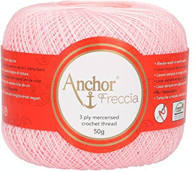 Anchor Freccia Stärke 20 4771020-00048 pink Häkelgarn, 100 % Baumwolle