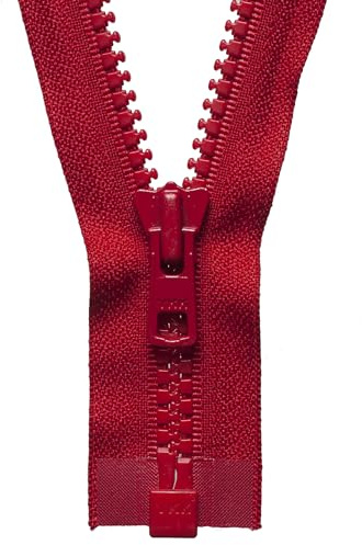 YKK 08066519 Offener Reißverschluss, Nein 519 Rot, 66 cm Length