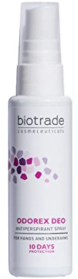 Biotrade Odorex Deo Antitranspirant-Spray für Hände & Achseln – Anti-Schweiß-Spray mit 10–14 Tagen Schutz bei starker Schweißneigung & Geruchskontrolle – 40 ml