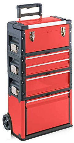 Werkzeugtrolley, 4-fach 1k.1.2.1 Comfort rot