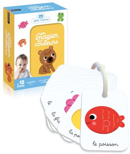 Nathan - Mon Imagier des Couleurs - Découverte Des Couleurs - Jeu Educatif - Développement du Langage - Imagier Facile à Attraper - Pour Bébé dès 12 mois