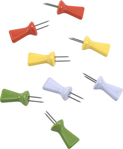 GoodCook Everyday 8-Piece Corn Holders with Interlocking Steel Skewers, 4-Pairs, Assorted Colors