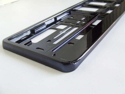 2 portatarga nero lucido