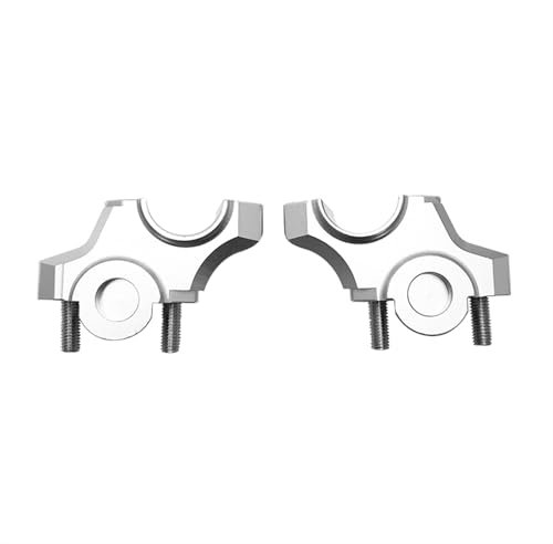 Motorbike Riser For MT09 FZ-09 FZ09 For XSR900 2012-2018 2017 2016 2015 2014 Handlebar Riser Bar Mount Handle Clamp Motorcycle Accessories Motorcycle Bar Riser(Silver)