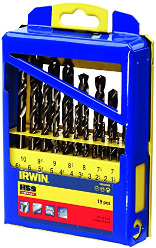 IRWIN 10502569 HSS Pro Cobalt Drill Bit Set (Pack of 19)
