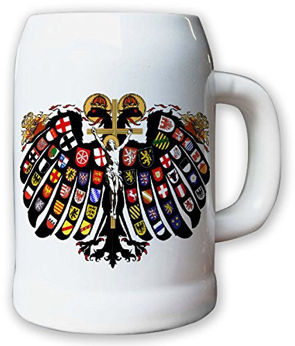 Krug/Bierkrug 0,5l - Quaternionenadler doppelköpfiger Adler Heiliges #9427 K