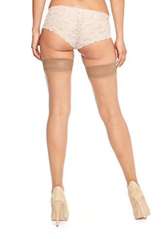 Charnos Women's 1PP 7 Denier Simply Bare Hold Up Matt Fein Plain 7 DEN Hold - up Stockings, Beige (Natural Tan), Small