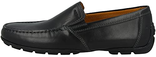 Geox Men's Moner Moccasins, Black, 9.5 UK