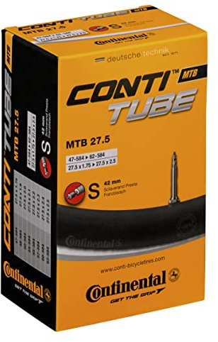 Continental ' Continental 42 mm MTB Presta-Ventil-Innenrohr, schwarz, 27,5 x 1,75, 2,5 Zoll/42 mm