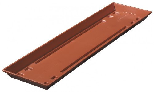 Untersetzer STANDARD für Blumenkasten aus Kunststoff, Farbe:terracotta;Länge:50 cm