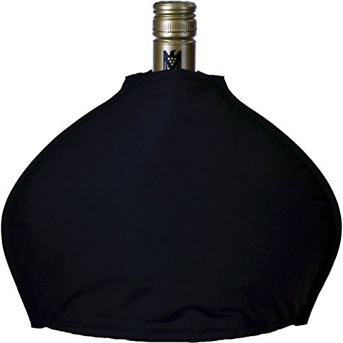 Bocksbeutelkühler, Gelkühlmanschette speziell für Bocksbeutel in Schwarz